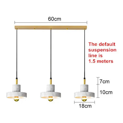 Nordic marble chandeliers post-modern minimalist bar, living room, dining room, bedside decorative lamps and lanterns
