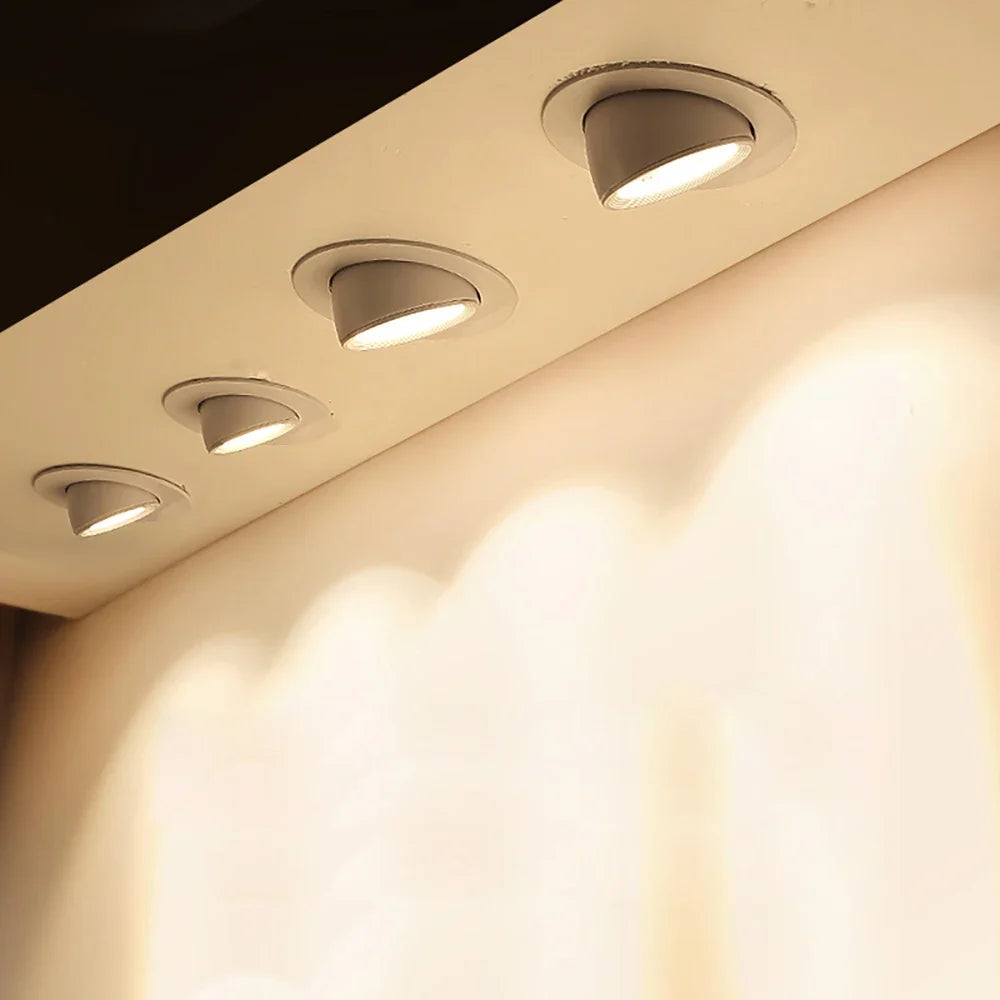 Spot Dimmable Led Downlight 360 rotation réglable encastré Downlight plafonnier salle à manger salon Spot luminaires Led