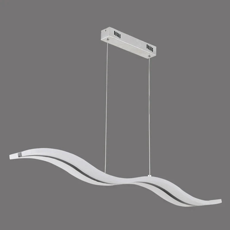 suspension moderne acrylique design vague gzmj led luminaire