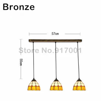 3 Heads Colorful Glass LED Pendant Lamps Light,Bedroom Suspension Hanging Ceiling Lamp