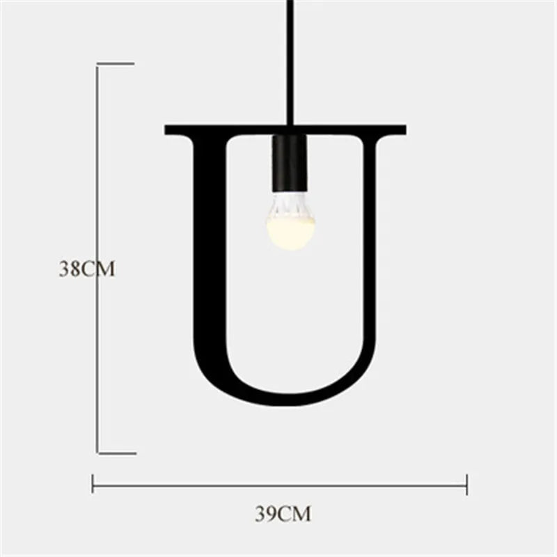 suspension nordique diy love luminaire décoratif pour loft et bar