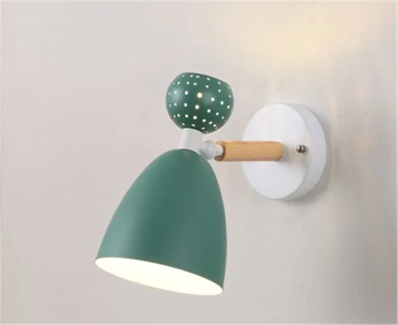 applique murale nordique moderne en bois pour lecture