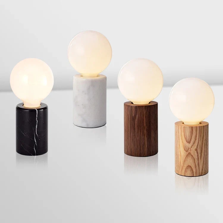 lampe de table moderne en verre nordique led décoration