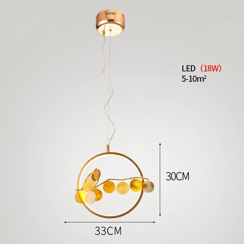 suspension en agate design post-moderne pour intérieur élégant