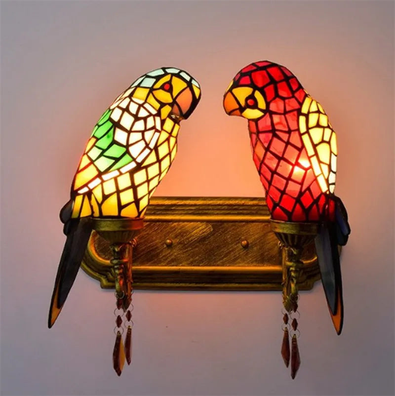 lustre suspendu perroquet lampe créative pour bar et club
