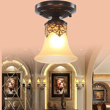plafonnier Verre Vintage LED éclairage à la maison salon luminaires Luminaire lampara De Techo