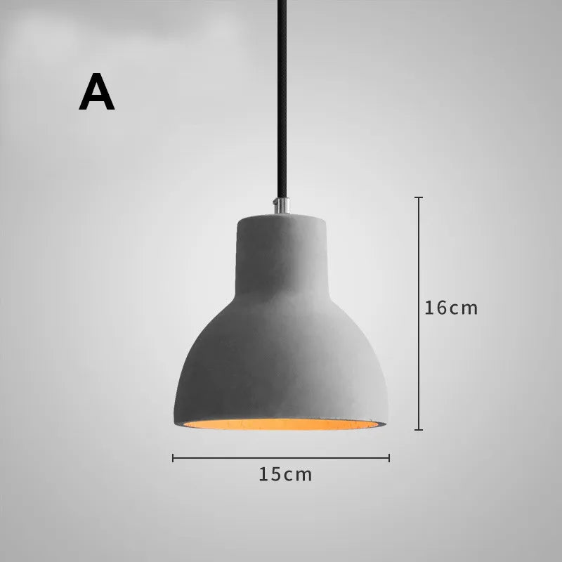 gzmj suspension industriel luminaire vintage ciment pour bar café