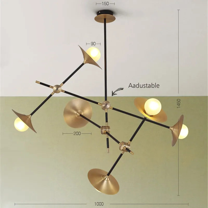 lustre créatif nordique design moderne pour décoration intérieure
