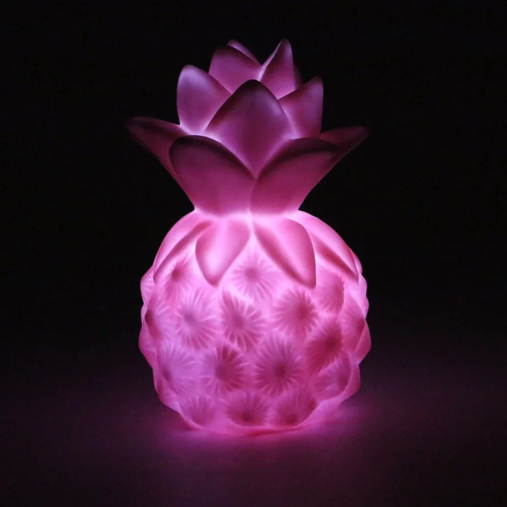 lampe de table led en silicone souple forme ananas