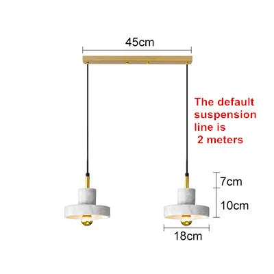 Nordic marble chandeliers post-modern minimalist bar, living room, dining room, bedside decorative lamps and lanterns