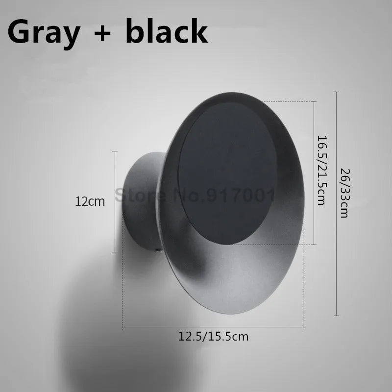 applique murale led moderne rotative pour intérieur
