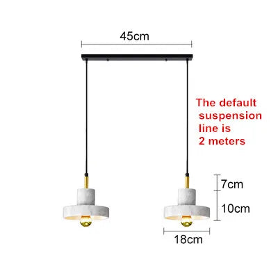 Nordic marble chandeliers post-modern minimalist bar, living room, dining room, bedside decorative lamps and lanterns