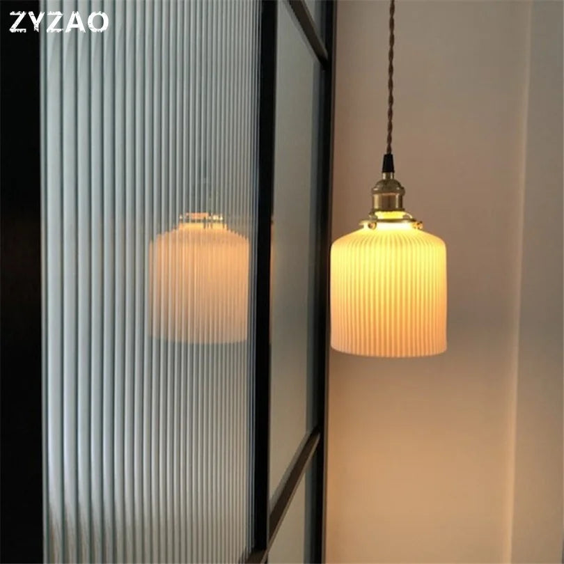 suspension nordique en céramique style industriel rétro pour divers espaces