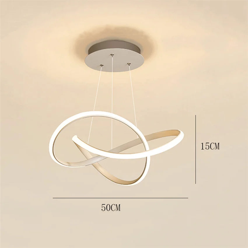 lustre à led moderne pour décoration intérieure élégante