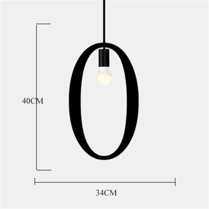 suspension nordique diy love luminaire décoratif pour loft et bar