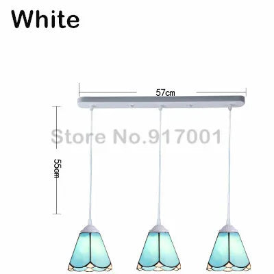 3 Heads Colorful Glass LED Pendant Lamps Light,Bedroom Suspension Hanging Ceiling Lamp