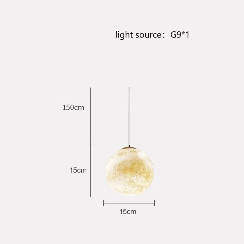 suspension créative en forme de lune pour une ambiance romantique