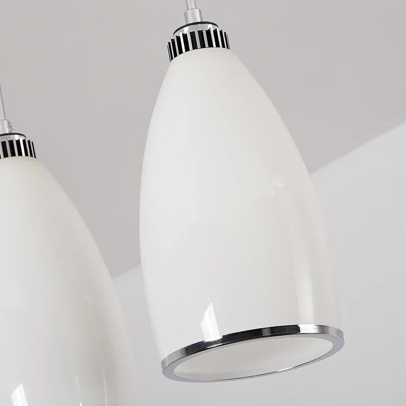 suspension led moderne en verre pour maison