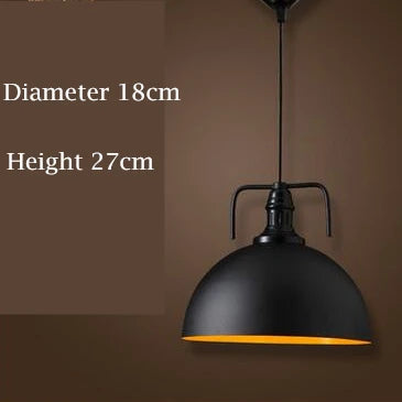 suspension style loft led vintage industriel noir