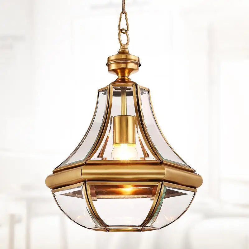lustre en cuivre antique pour éclairage intérieur et extérieur