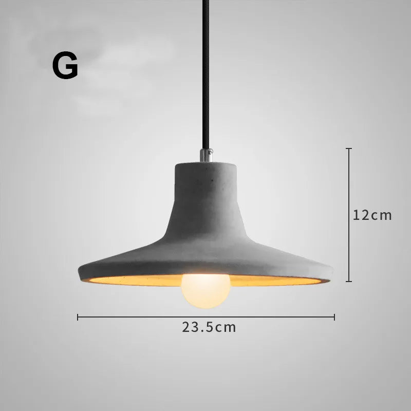 gzmj suspension industriel luminaire vintage ciment pour bar café