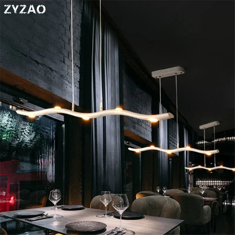 suspension moderne en aluminium pour décoration industrielle