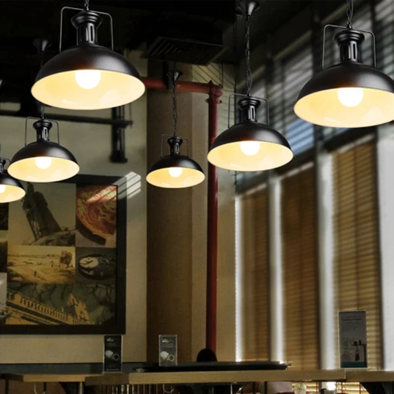 lampe suspendue vintage loft industrielle nordique veilleuse bar