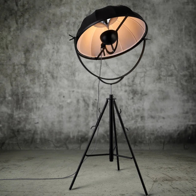 lampadaire moderne gzmj satellite en métal avec abat-jour en tissu