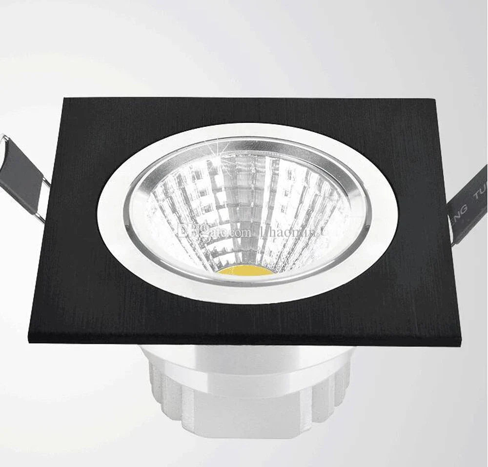 spot led encastrable carré à intensité variable décoratif pour intérieur