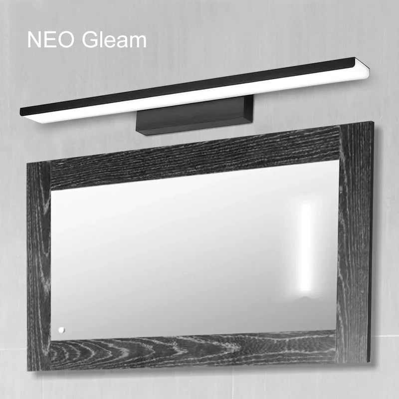 applique murale moderne en aluminium pour miroir et maquillage