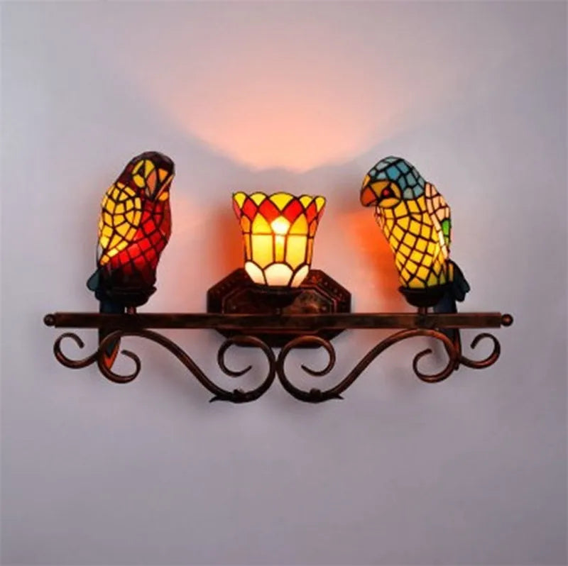 lustre suspendu perroquet lampe créative pour bar et club