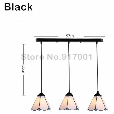 3 Heads Colorful Glass LED Pendant Lamps Light,Bedroom Suspension Hanging Ceiling Lamp