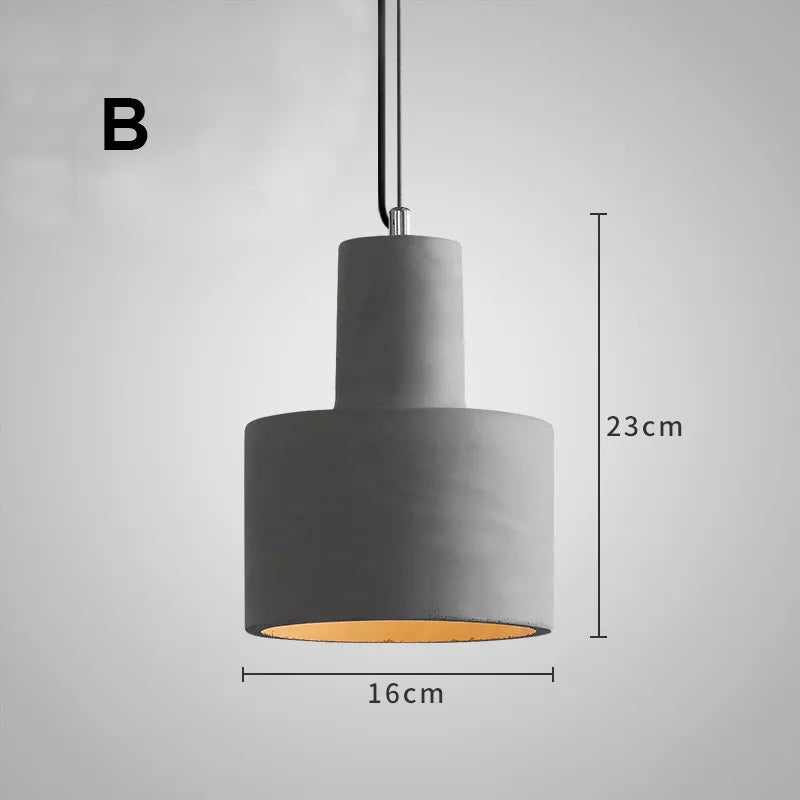gzmj suspension industriel luminaire vintage ciment pour bar café