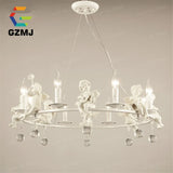 suspension rétro américaines résine bougie blanche décoration maison