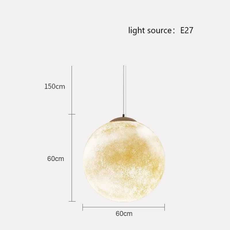 suspension créative en forme de lune pour une ambiance romantique
