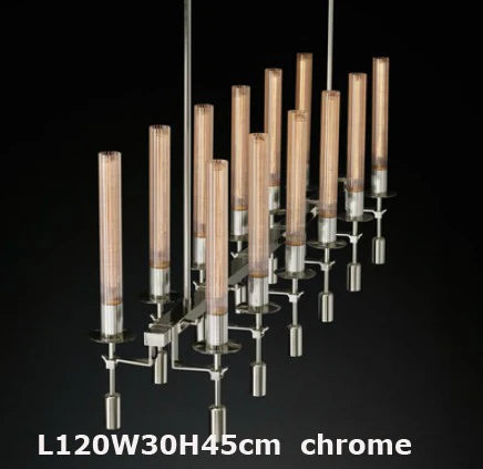 suspension vintage en fer et verre design personnalisé