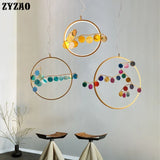 suspension en agate design post-moderne pour intérieur élégant
