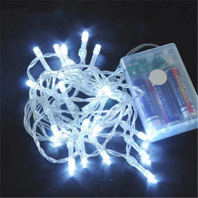 guirlande lumineuse led à piles pour décoration festive et Noël