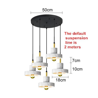Nordic marble chandeliers post-modern minimalist bar, living room, dining room, bedside decorative lamps and lanterns