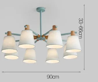 lustre à led design nordique pour éclairage suspendu moderne