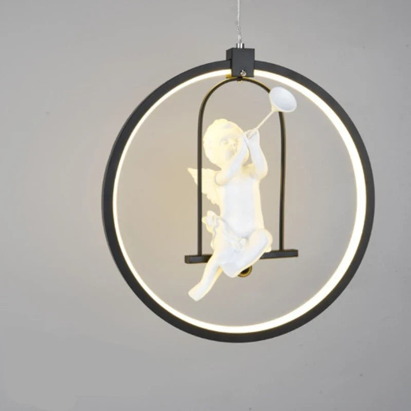 suspension moderne gzmj suspension ronde acrylique led hôtel