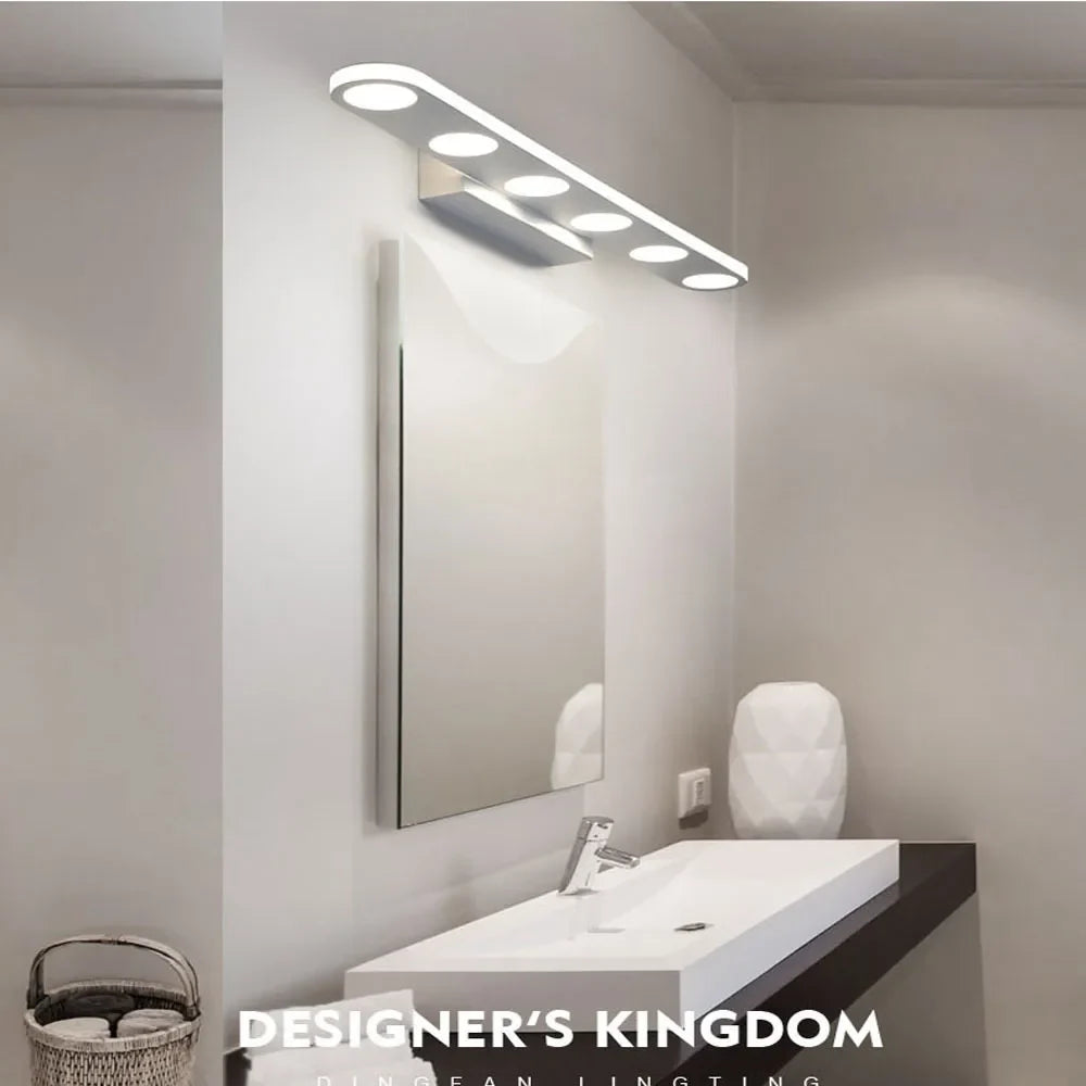 Applique murale LED lampe miroir avant lumière 10W 15W Simple moderne salle de bain maquillage toilette chambre blanc chaud lumière du jour AC110V AC220V