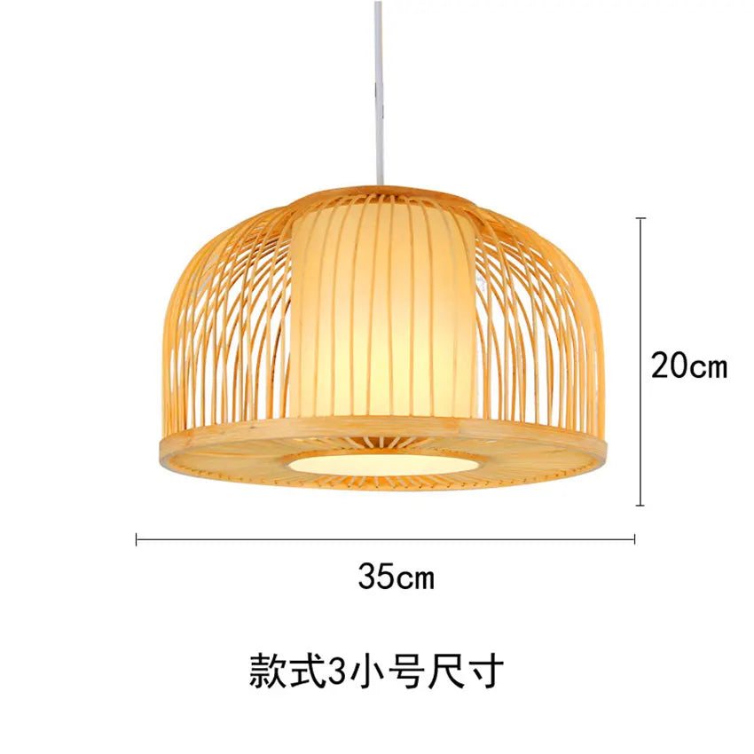 suspension en bois chinois design lumineux pour restaurant japonais