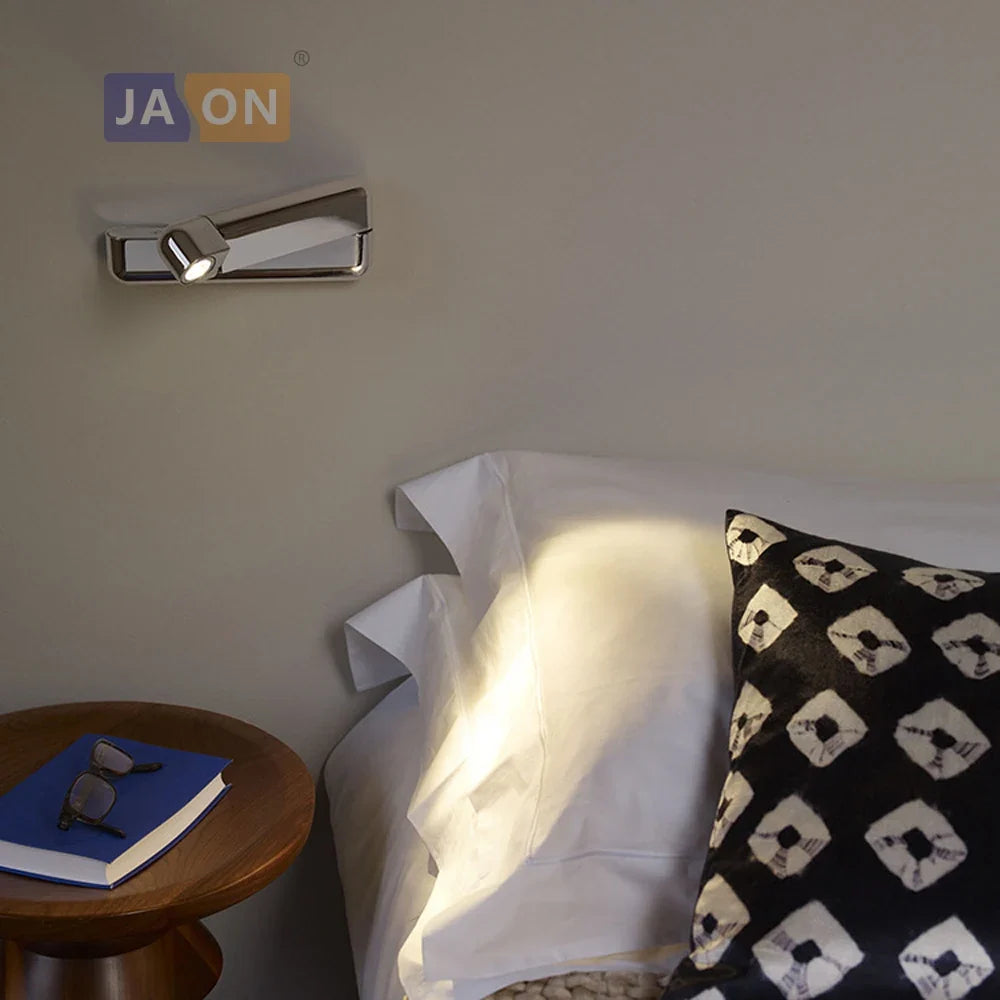 applique murale led nordique rotative sans fil avec interrupteur