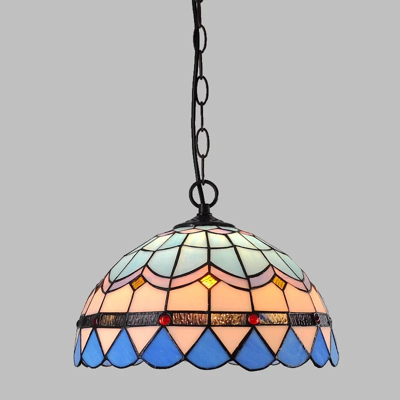 lampe de balcon méditerranéenne en verre tiffany style moderne européen