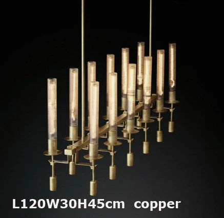 suspension vintage en fer et verre design personnalisé