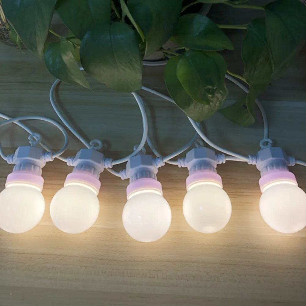 guirlande lumineuse led festoon globe étanche pour événements extérieurs