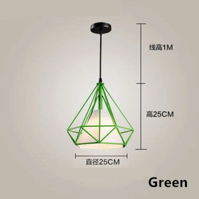 suspension cage à oiseaux minimaliste métal noir led