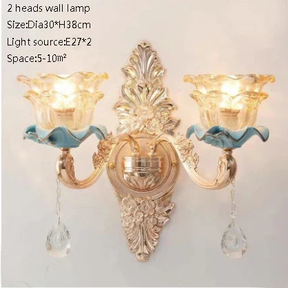 lustre sol duplex style européen céramique
