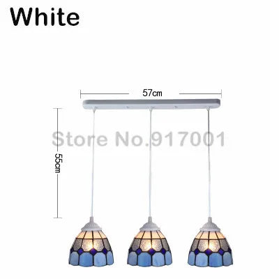 3 Heads Colorful Glass LED Pendant Lamps Light,Bedroom Suspension Hanging Ceiling Lamp